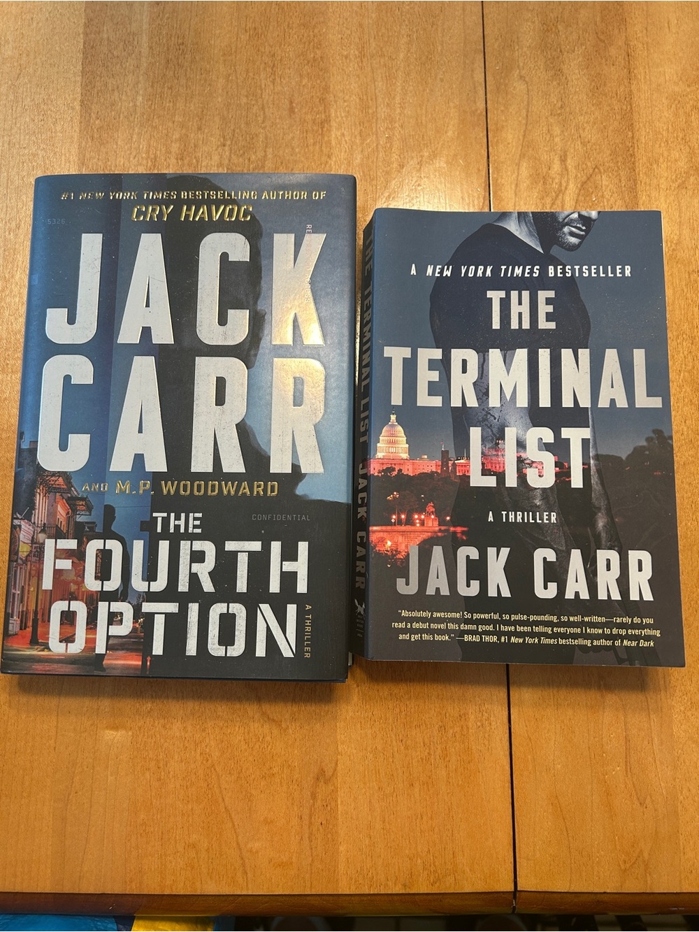 Thriller Paperback and Hard Cover Books - By Jack Carr